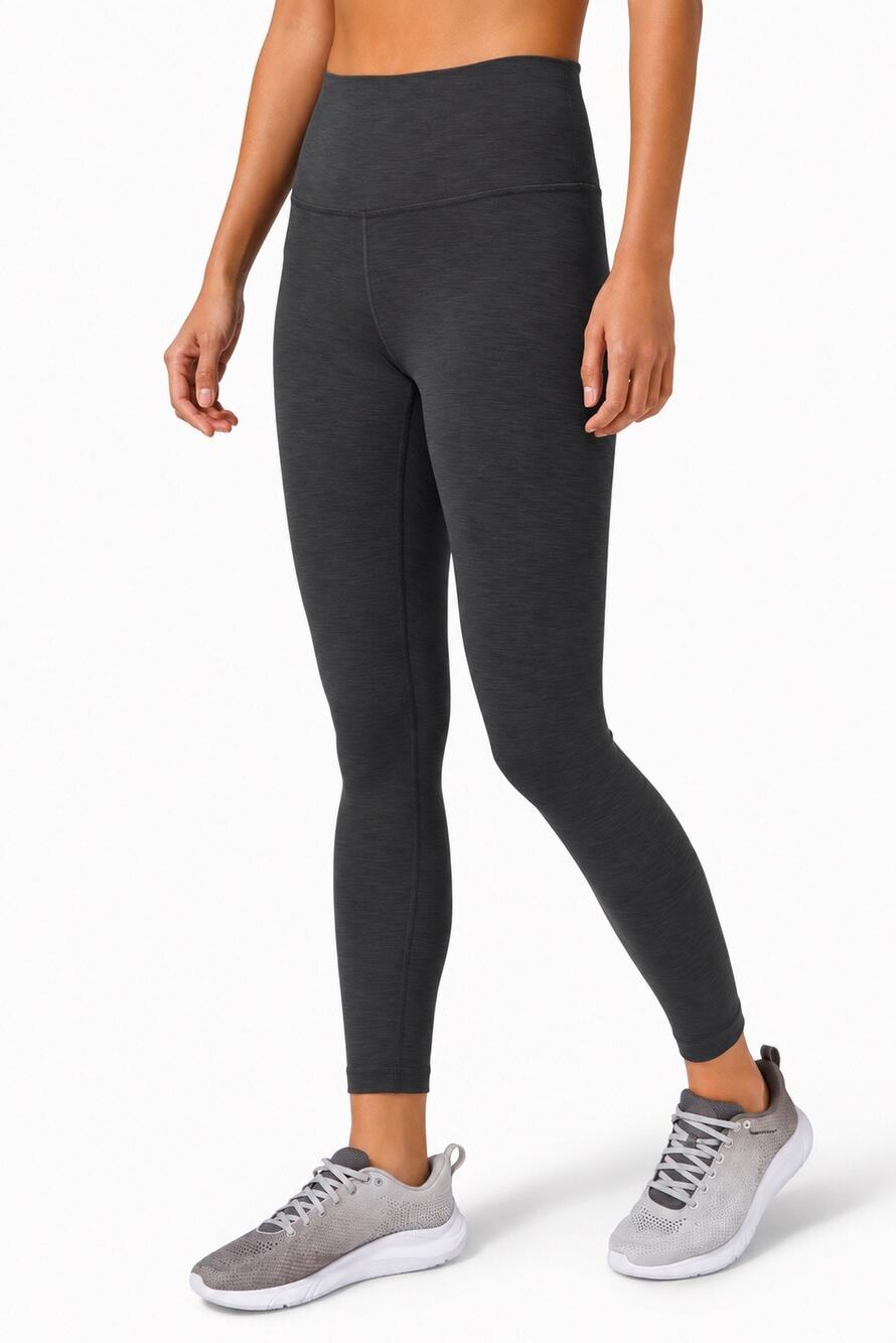 Lululemon Wunder Train High-Rise Tight 25” Heathered Graphite Grey Size 10